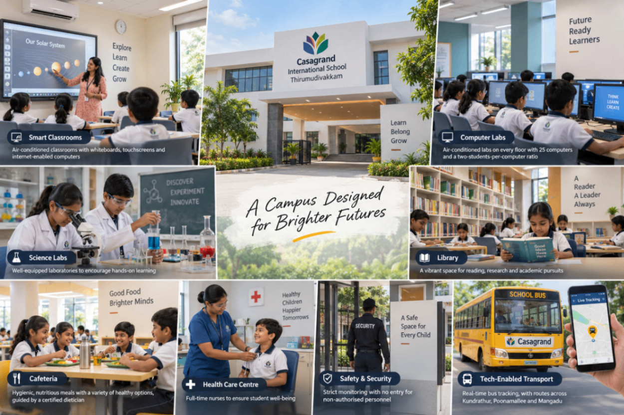 Inside the Infrastructure at Casagrand International School Thirumudivakkam: What the Campus Actually Offers