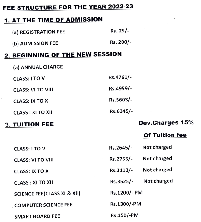 Image 1758176450491 Fee Structure: