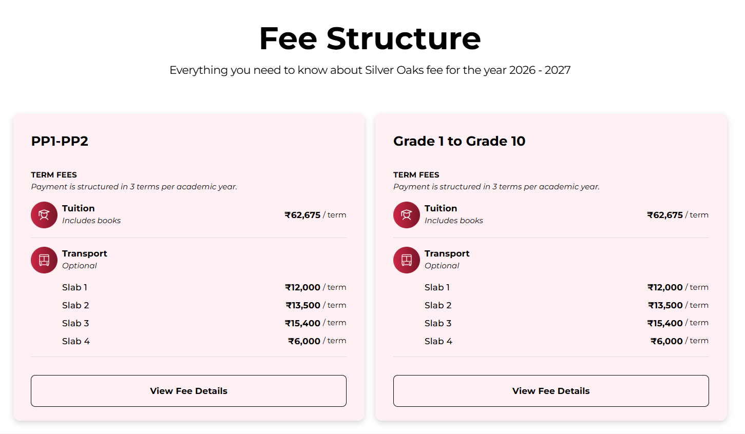 Fee Structure