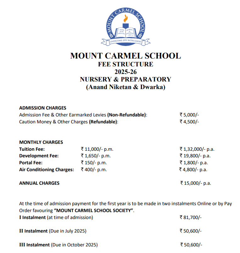 Image 1761394666271 Fee Structure for Mount Carmel School