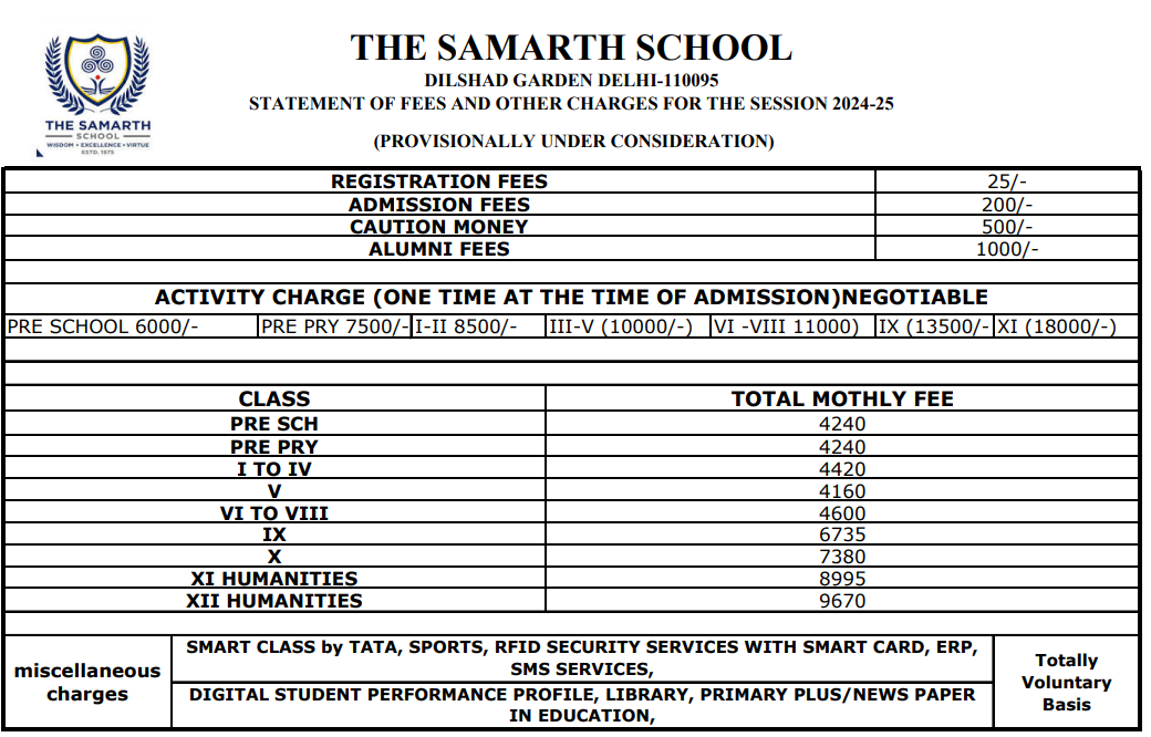 Image 1758176302694 Fee Structure: